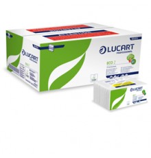 Pacco da 220 asciugamani piegati a Z goffrato corda Eco Z Lucart