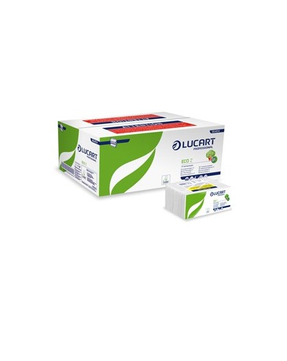 Pacco da 220 asciugamani piegati a Z goffrato corda Eco Z Lucart