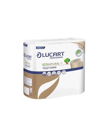 Pacco 4 rotoli Carta Igienica 400 strappi EcoNatural Lucart