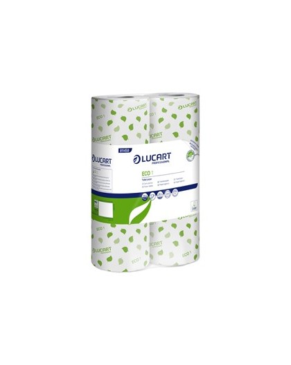 Pacco 6 rotoli Carta Igienica fascettata 200 strappi Eco Lucart