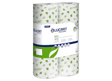 Pacco 6 rotoli Carta Igienica fascettata 200 strappi Eco Lucart