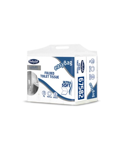 Pacco 250 strappi Carta Igienica interfogliata EasyBag BulkySoft