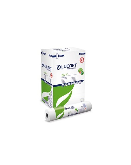 Lenzuolino medico in rotolo 59cm x 80mt Bianco Eco 80 Lucart