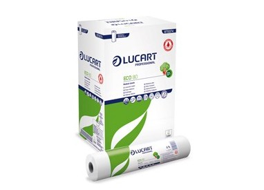 Lenzuolino medico in rotolo 59cm x 80mt Bianco Eco 80 Lucart