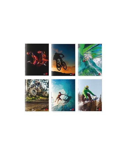 Maxiquaderno A4 40fg+2 80gr 5mm Sport 2022 BM