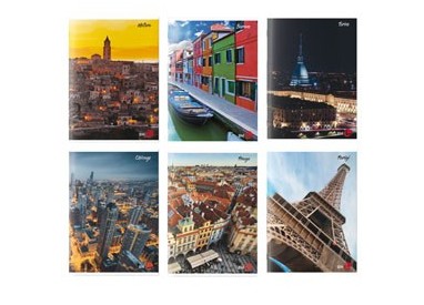 Maxiquaderno A4 40fg+2 80gr 5mm CittA' 2022 BM