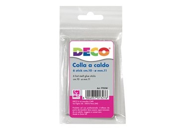 6 stick colle per pistola grande TY102M diam. 11mm - lungh. 10cm DECO