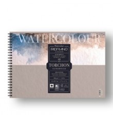Blocco spiralato 21x29.7cm 12fg 300gr Watercolour Torchon Fabriano