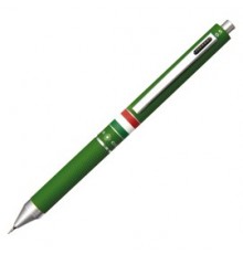 Penna sfera scatto multifunzione QUADRA fusto verde gommato Italia OSAMA