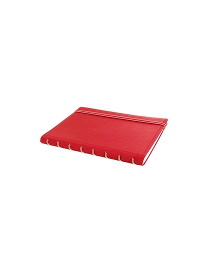 Notebook f.to A5 a righe 56 pag. rosso similpelle Filofax