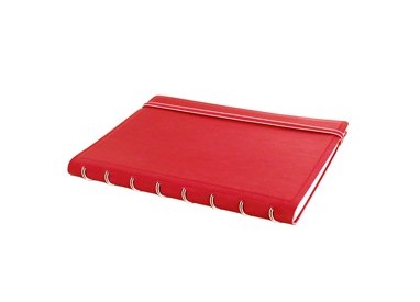 Notebook f.to A5 a righe 56 pag. rosso similpelle Filofax