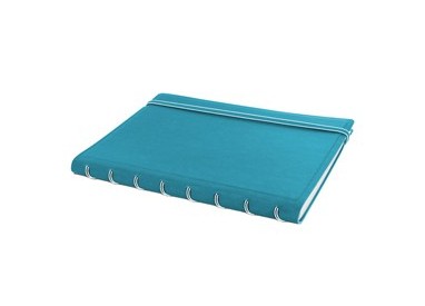 Notebook f.to A5 a righe 56 pag. turchese similpelle Filofax