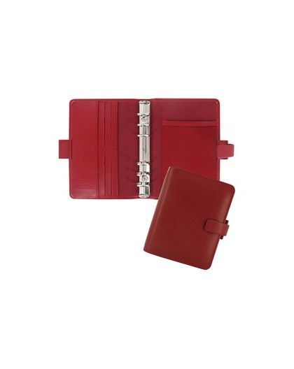 Organiser Metropol Pocket f.to 146x115x35mm rosso similpelle Filofax