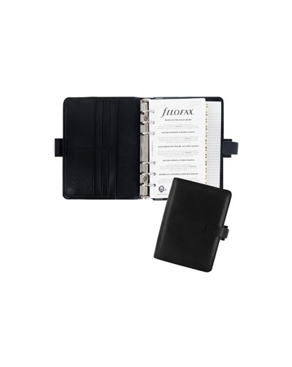 Organiser Metropol Personal f.to 188x135x38mm nero similpelle Filofax