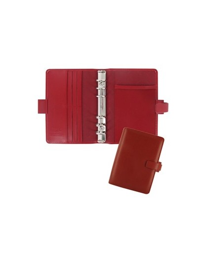 Organiser Metropol Personal f.to 188x135x38mm rosso similpelle Filofax