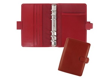 Organiser Metropol Personal f.to 188x135x38mm rosso similpelle Filofax