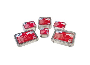 Pack 25 Contenitori alluminio 8 Porzioni + coperchio Cuki