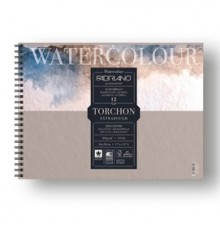 Blocco spiralato 24x32cm 12fg 300gr Watercolour Torchon Fabriano