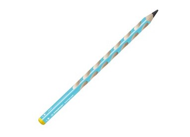 Astuccio 6 matite grafite EasyGraph HB fusto azzurro per mancini Stabilo