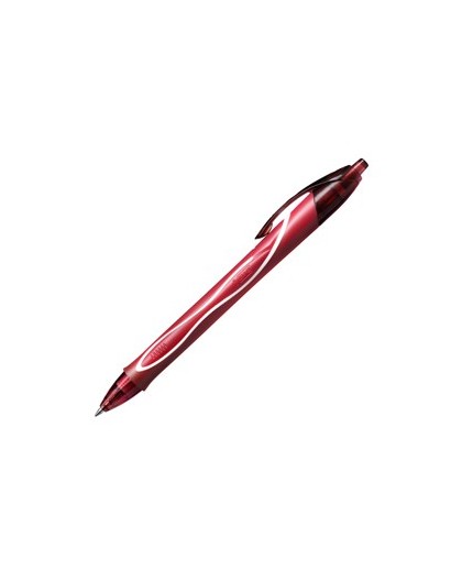 Scatola 12 penna sfera scatto Gelocity quick dry rosso BIC®