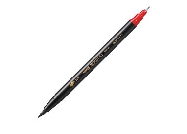 Penna a doppia punta per disegnare e illustrare inchiostro nero Pentel