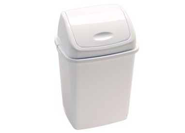 Pattumiera a basculante 50Lt Rif Basic Bianco