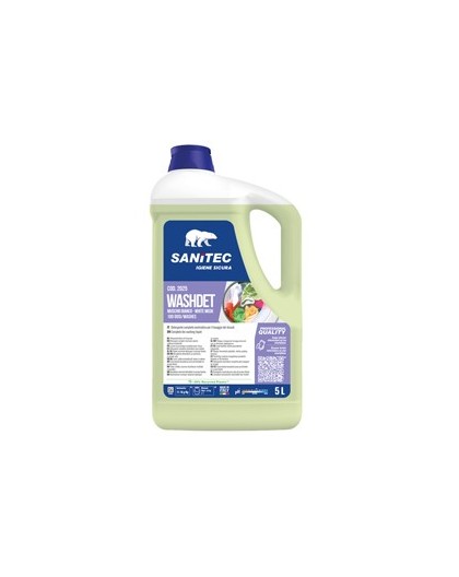 Detersivo liquido lavatrice Washdet Muschio Bianco 5Lt Sanitec