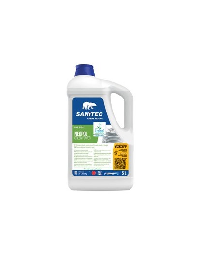 Detergente piatti tanica 5Lt Green Power Sanitec