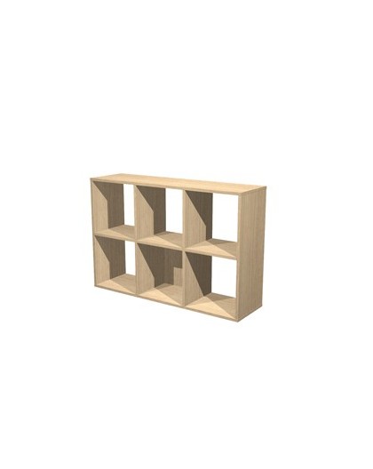 LIBRERIA 6 CASELLE 104x29,2cm-H69,8cm Rovere - RAINBOW
