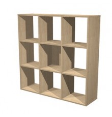 LIBRERIA 9 CASELLE 104x29,2cm-H103,9cm Rovere - RAINBOW