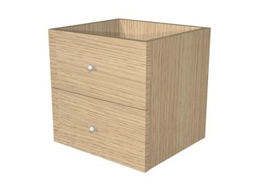 CASSETTIERA 2CASS. Rovere per LIBRERIA RAINBOW