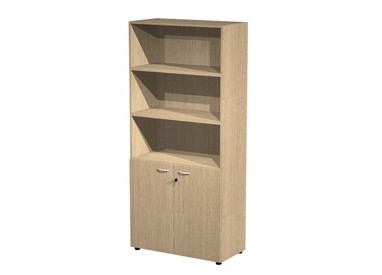 ARMADIO MODULARE A 2 ANTE BASSE 90x45,8cm - H200cm Rovere