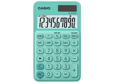 Calcolatrice tascabile SL-310UC verde CASIO