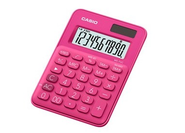 Calcolatrice da tavolo MS-7UC fucsia big display 10 cifre CASIO