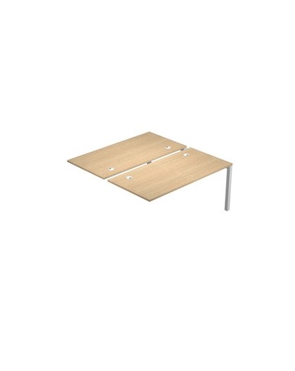Postazione doppia aggiuntiva per scrivanie 120X168cm Rovere - AgorA'