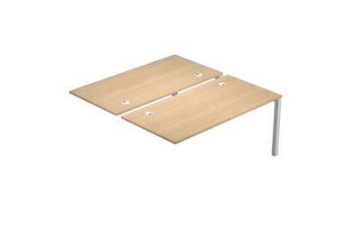 Postazione doppia aggiuntiva per scrivanie 160X168cm Rovere - AgorA'