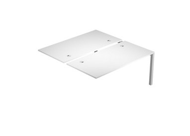 Postazione doppia aggiuntiva per scrivanie 160X168cm Bianco - AgorA'