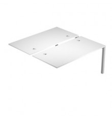 Postazione doppia aggiuntiva per scrivanie 180X168cm Bianco - AgorA'