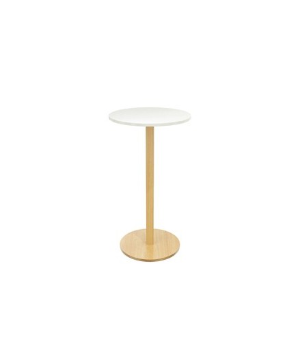Tavolo alto Ø60 x H110cm Bianco Woody Paperflow