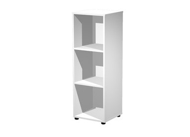 Contenitore a 3 caselle a giorno 41x40xH121,6cm Bianco - Maxi Rainbow