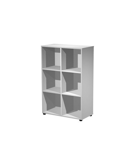 Contenitore a 6 caselle a giorno 80x40xH121,6cm Grigio - Maxi Rainbow