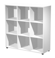 Contenitore a 9 caselle a giorno 119x40xH121,6cm Bianco - Maxi Rainbow
