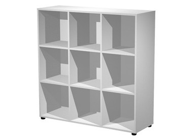 Contenitore a 9 caselle a giorno 119x40xH121,6cm Grigio - Maxi Rainbow