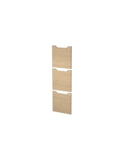 Set 3 ante c/serratura Rovere per casellari Maxi Rainbow