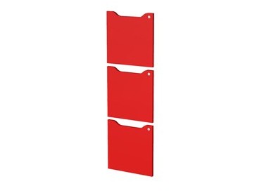Set 3 ante c/serratura Rosso per casellari Maxi Rainbow
