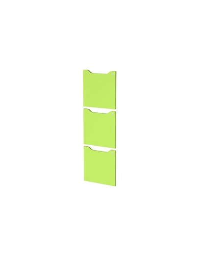 Set 3 ante c/serratura Verde per casellari Maxi Rainbow