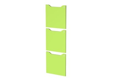Set 3 ante c/serratura Verde per casellari Maxi Rainbow