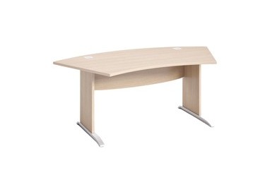 Scrivania fianchi a L piedi metallo 190x96xH73cm Rovere - AgorA' Direction