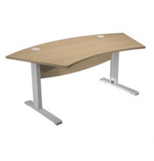 Scrivania fianchi a L in metallo 190x96xH73cm Rovere - AgorA' Direction