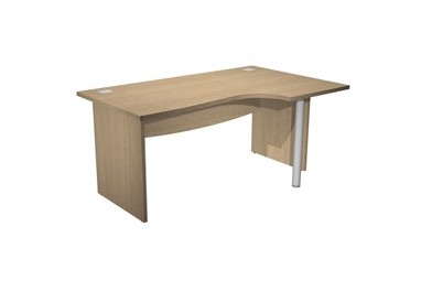 Scrivania Compact DX fianco pann. L160cm Rovere - AgorA' Direction